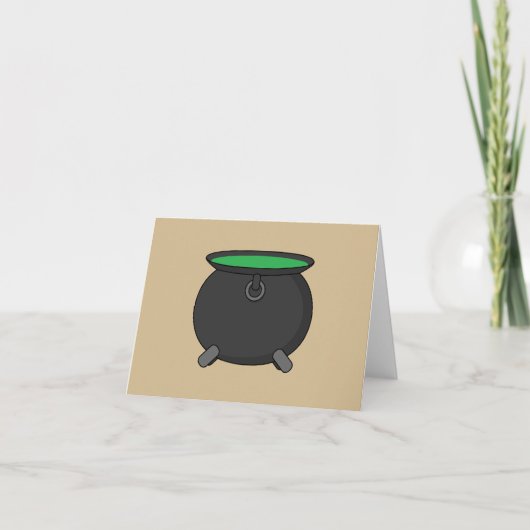 Carte De Remerciements Witch Cauldron (Devant)