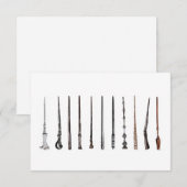 Carte De Remerciements Wizard Wands  (Devant / Derrière)