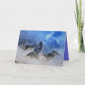 Carte De Remerciements Wolf Spirits (Devant)