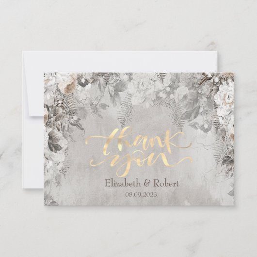 Carte De Remerciements Wonderland Flowers Forest (Devant)