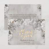 Carte De Remerciements Wonderland Flowers Forest (Devant / Derrière)