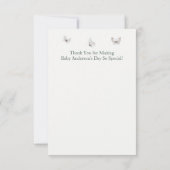 Carte De Remerciements Woodland Watercolor Animals (Dos)