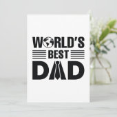 Carte De Remerciements World's Best Dad (Debout devant)
