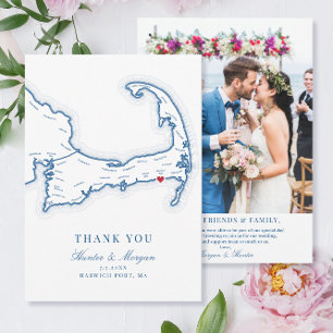 Carte De Remerciements Wychmere Beach Club Cape Cod Photo Mariage