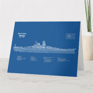 Carte De Remerciements Yamato - Plan de plan d'expédition ABD