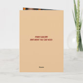 CARTE DE REMERCIEMENTS YEAH BANTHDAY CARD (Dos)