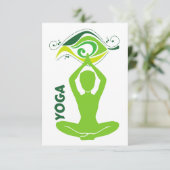 Carte De Remerciements Yoga (Debout devant)