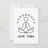 Carte De Remerciements Yoga (Dos)