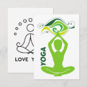 Carte De Remerciements Yoga (Devant / Derrière)