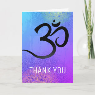 Carte de remerciements Yoga personnalisable
