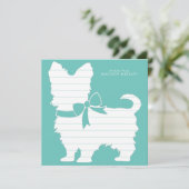 Carte De Remerciements Yorkshire Terrier Chien Chien Chien Chien Chien Ch (Debout devant)