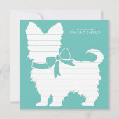 Carte De Remerciements Yorkshire Terrier Chien Chien Chien Chien Chien Ch (Devant)