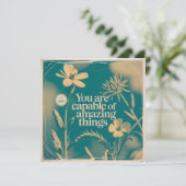 Carte De Remerciements You Are Capable Of Amazing Things (Debout devant)