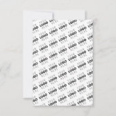 Carte De Remerciements Your Logo Simple Repeating Diagonal Pattern (Devant)