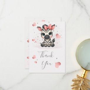 Carte De Remerciements Zèbre petit adorable