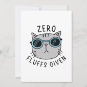 Carte De Remerciements Zéro Liquide Donné (Devant)