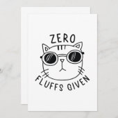 Carte De Remerciements Zéro Liquide Donné (Devant / Derrière)