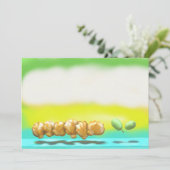 Carte De Remerciements Zeste de citron Madeleines et raisins verts (Debout devant)