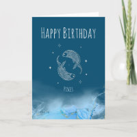 Zodiac d'anniversaire personnalisé Poissons étoile