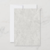 Carte de Remise à Plus Tard Fleur de Lys en Marbre (Dos)