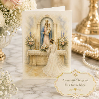 Carte de Remise de Cadeaux de Fiançailles Catholiq