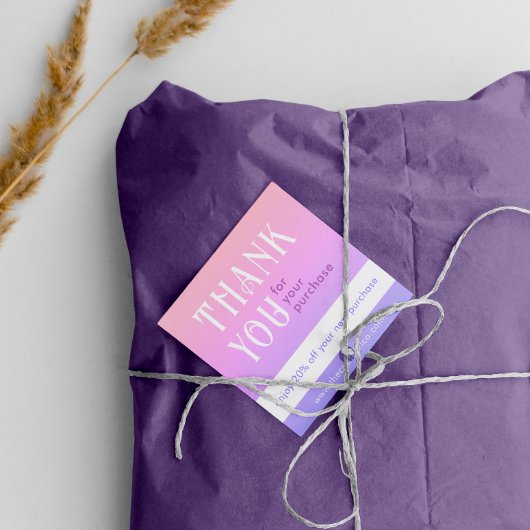 Carte de remise de Carré dégradé