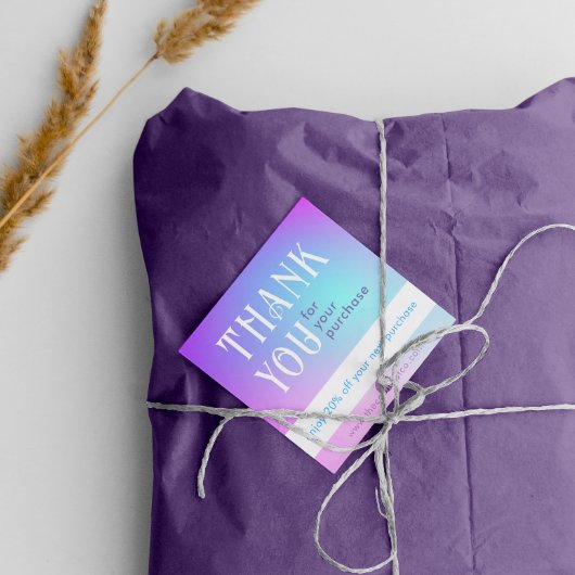 Carte de remise de Carré dégradé