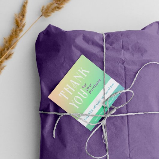 Carte de remise de Carré dégradé