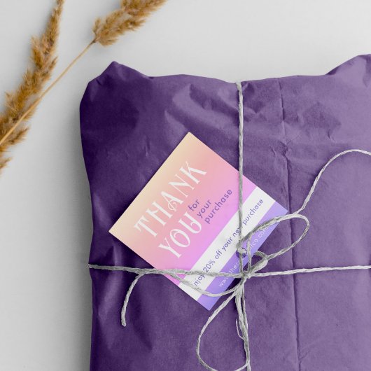 Carte de remise de Carré dégradé