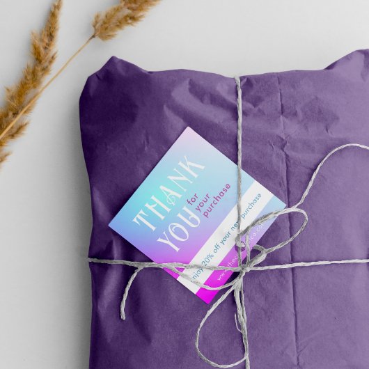 Carte de remise de Carré dégradé