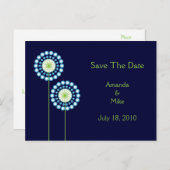 Carte de Remise de Date de Fleurs de Pissenlit Abs (Devant / Derrière)