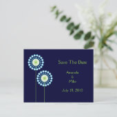 Carte de Remise de Date de Fleurs de Pissenlit Abs (Debout devant)