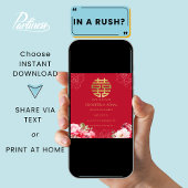 Carte de Remise de Date de Mariage Cérémonie du Th