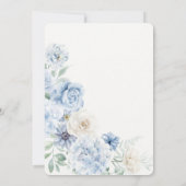 Carte de Remise de Date Fleurie Hydrangea Quelque  (Dos)