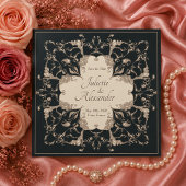 Carte de Remise de Date Luxueuse Baroque