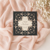 Carte de Remise de Date Luxueuse Baroque