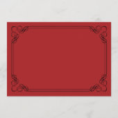 Carte de Remise de Date Mariage aux Roses Rouges R (Dos)