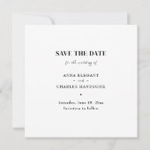 Carte de Remise de Date Moderne avec Photo LOVE (Dos)