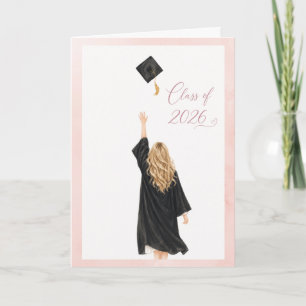 Carte de remise de diplôme 2026 pour elle