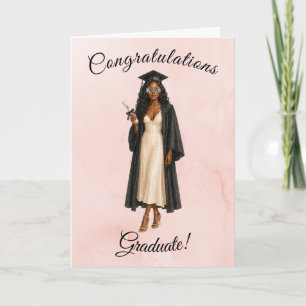 Carte de remise de diplôme 2026 pour elle