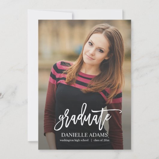 Carte de remise de diplôme à personnaliser avec pi (Devant)