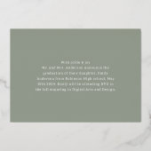 Carte de Remise de Diplôme avec Calligraphie sur F (Verso)