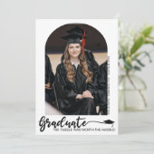 Carte de Remise de Diplôme avec Photo en Arc Moder (Debout devant)