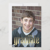 Carte de remise de diplôme personnalisée avec code (Devant)