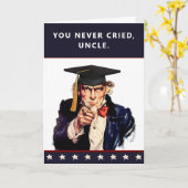 Carte de Remise de Diplôme pour Oncle (Fleur jaune)