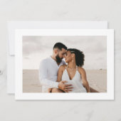 Carte de Remise de Faire-Part de Mariage avec Gran (Dos)