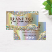 Carte de remise de feuille de parties scintillant  (Bureau)