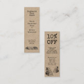 Carte de remise de magasin modifiable pour livres  (Devant / Derrière)