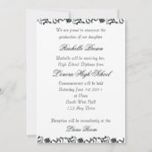 Carte de remise des diplômes noir et blanc 2011 (Dos)