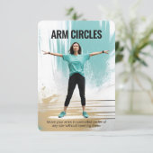 Carte de remise en forme Arm Circles avec support (Debout devant)